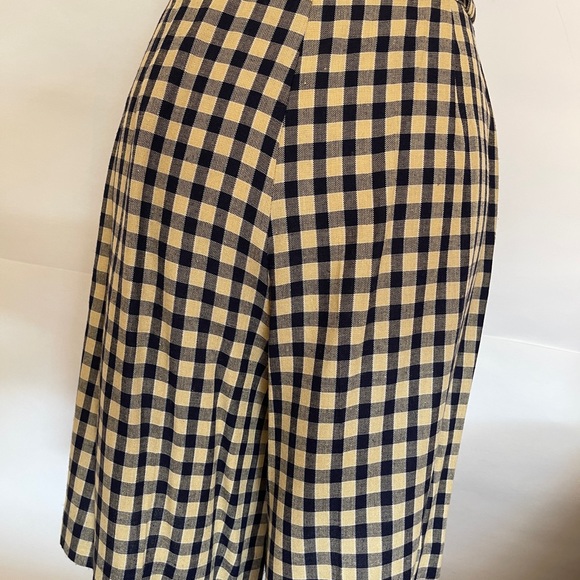 Checkered pattern shorts vintage made in USA rayon - Picture 5 of 13